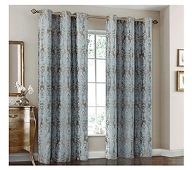 Luxury Coffee Jacquard Goldish Curtains | Edit Home Curtains - Image 19