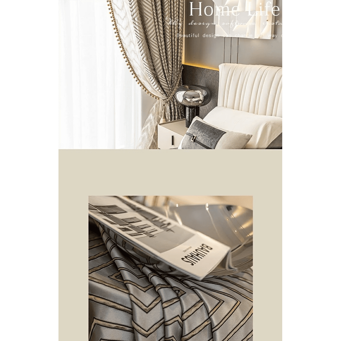 Best Self Print Plain White Curtains | Voile Curtains - Image 9