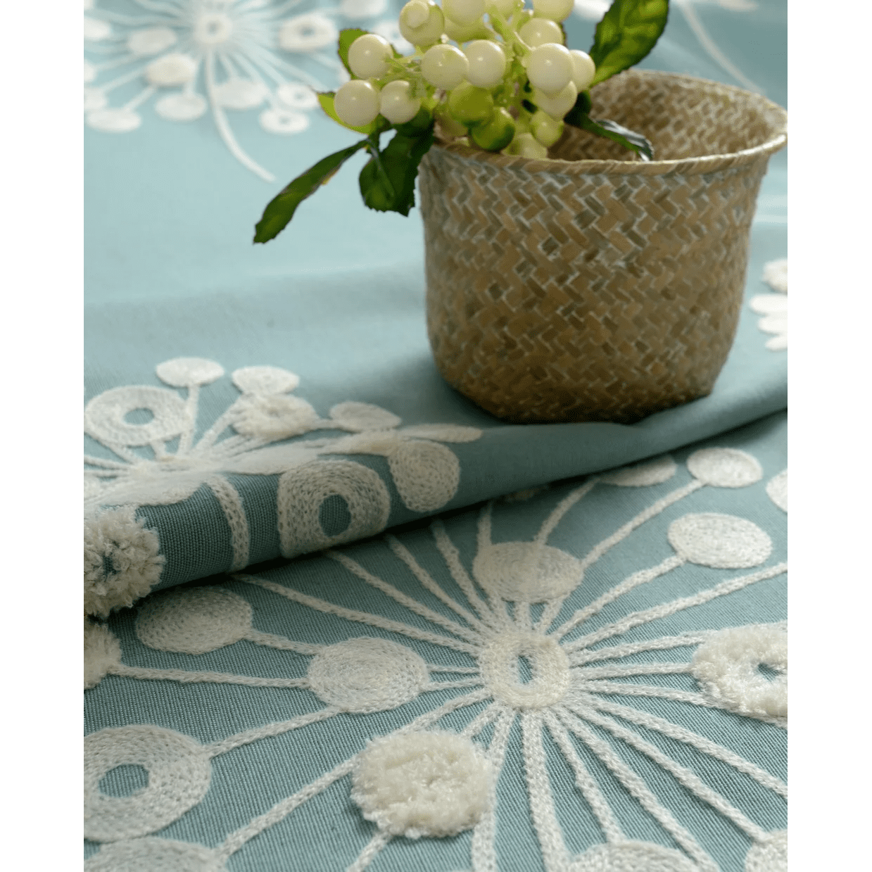 blue-floral-curtains,embroidered-curtains
