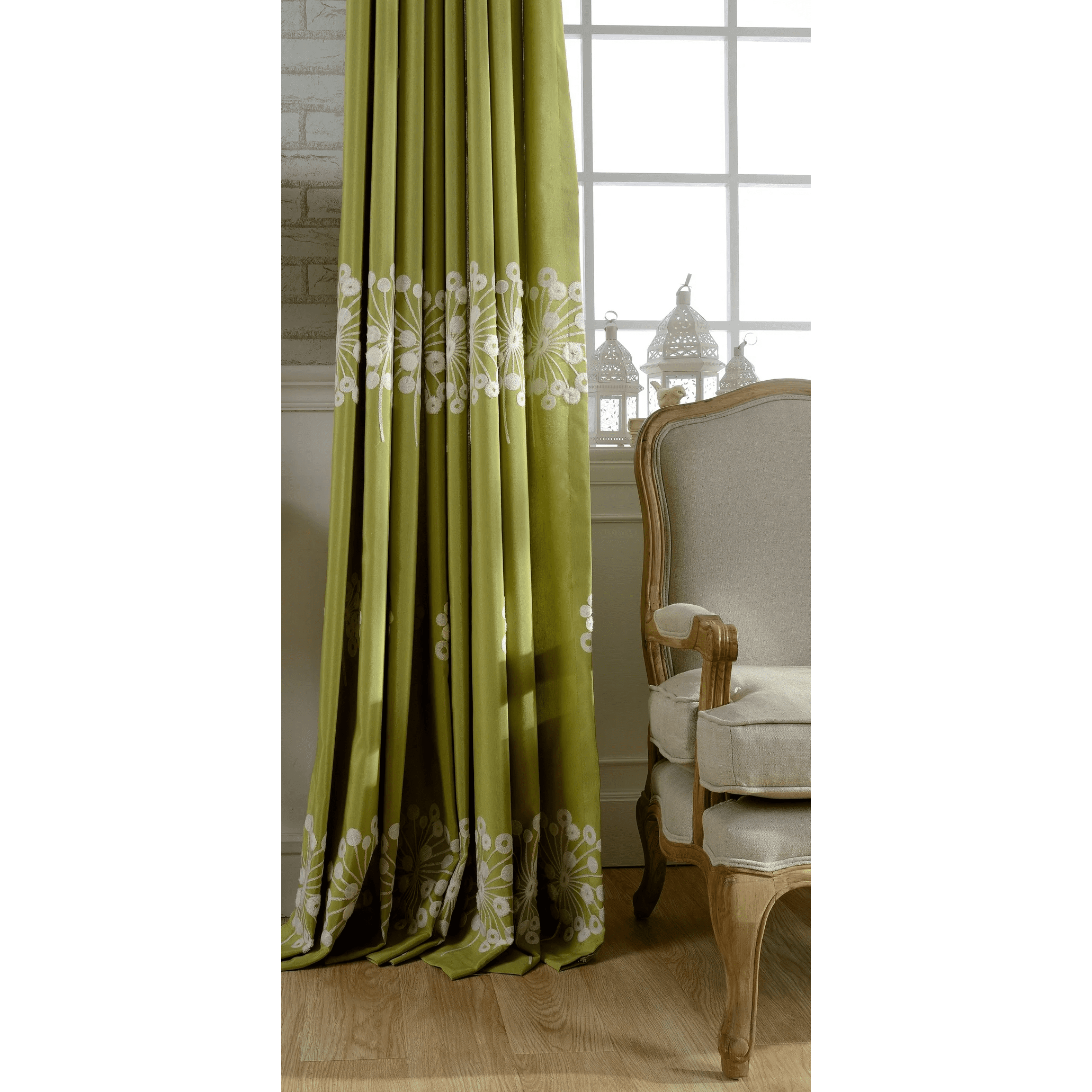 green-embroidered-curtains, embroidered-curtains, edit-home