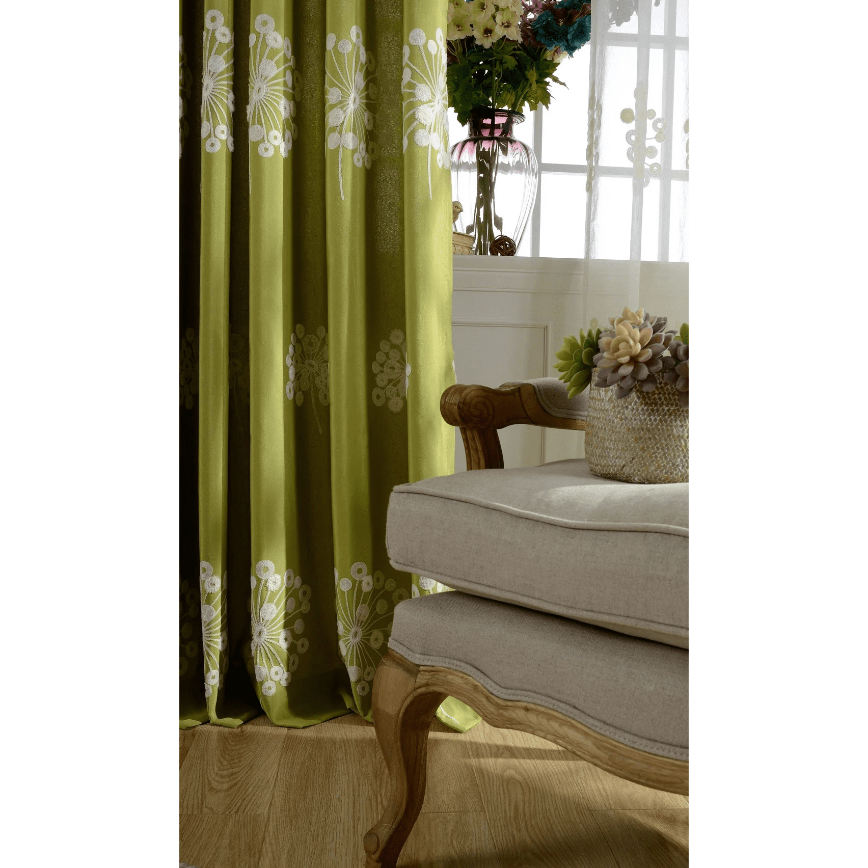 green-embroidered-curtains, embroidered-curtains, edit-home