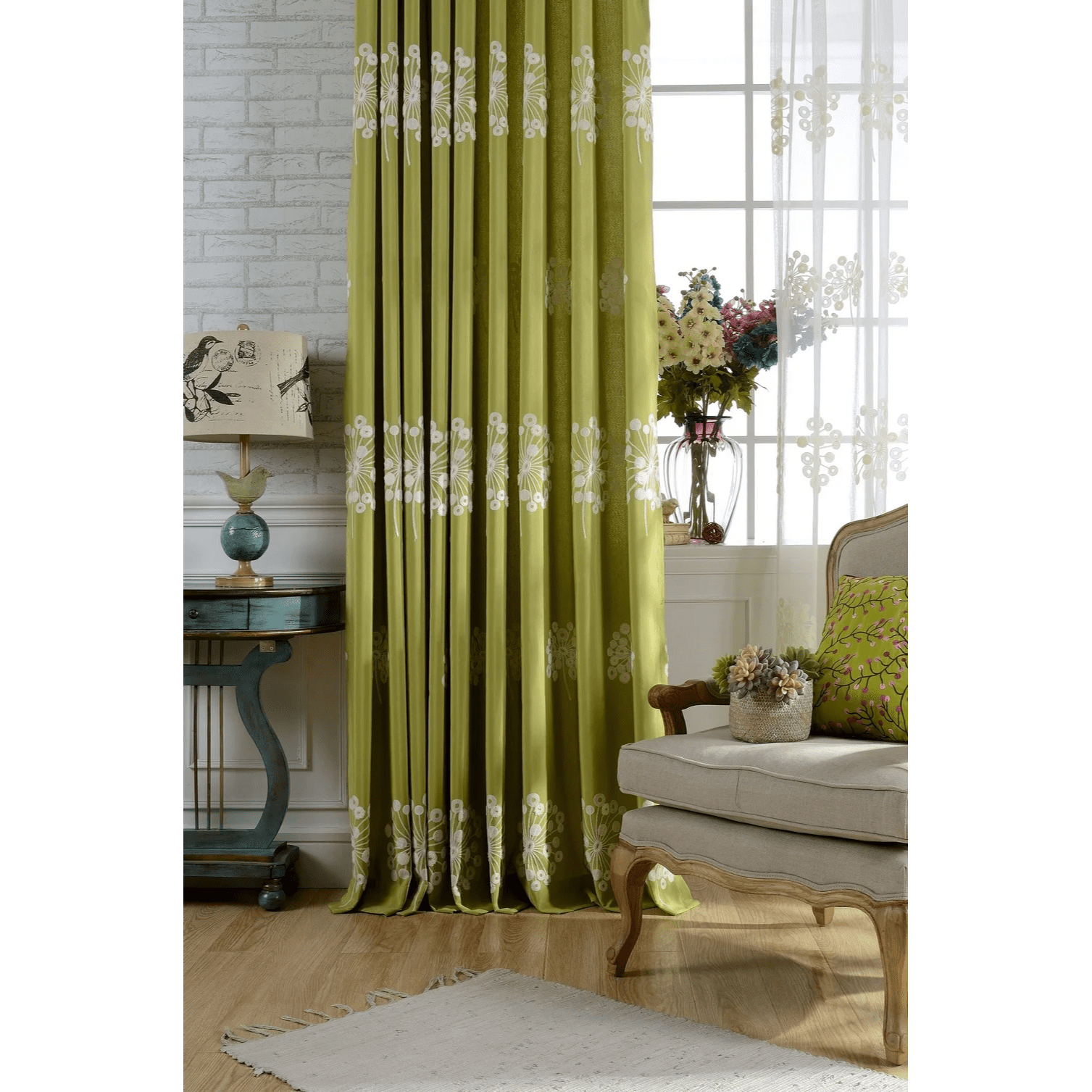green-embroidered-curtains, embroidered-curtains, edit-home