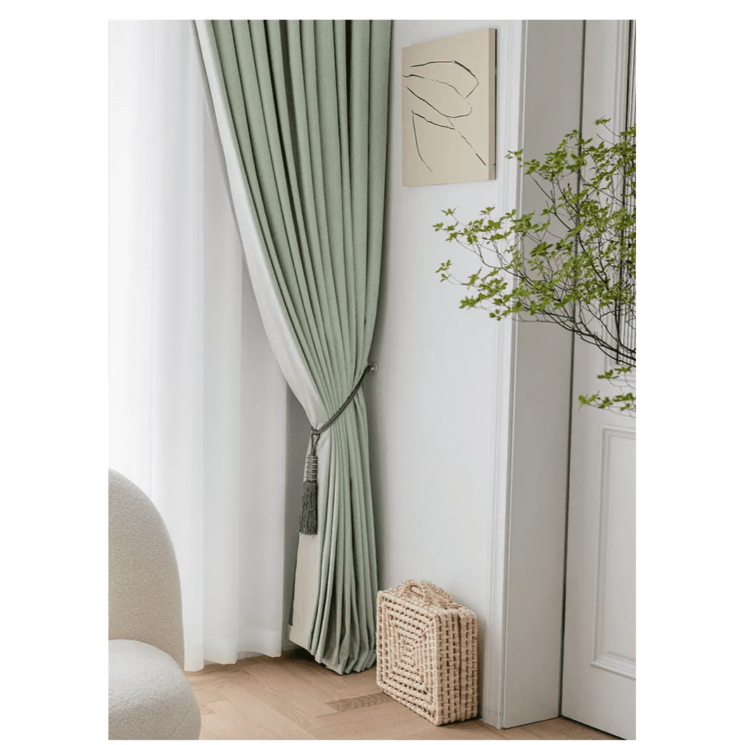 Exclusive Orange Velvet Curtains | Self Print Blackout Curtains - Image 10