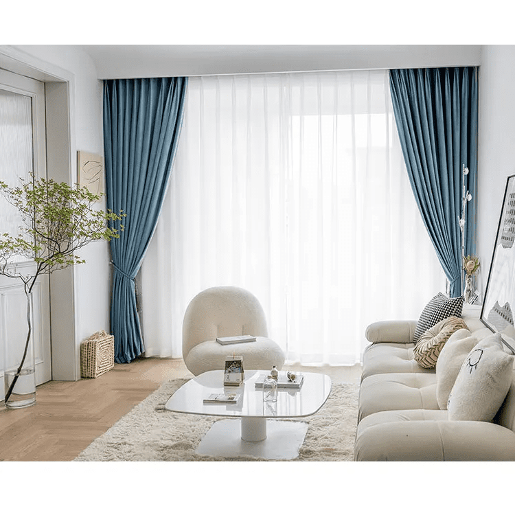 blue-velvet-curtains,blackout-curtains