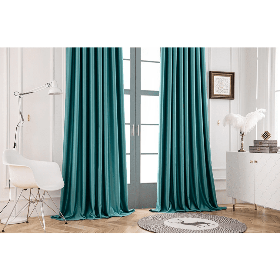 turquoise-blackout-curtains