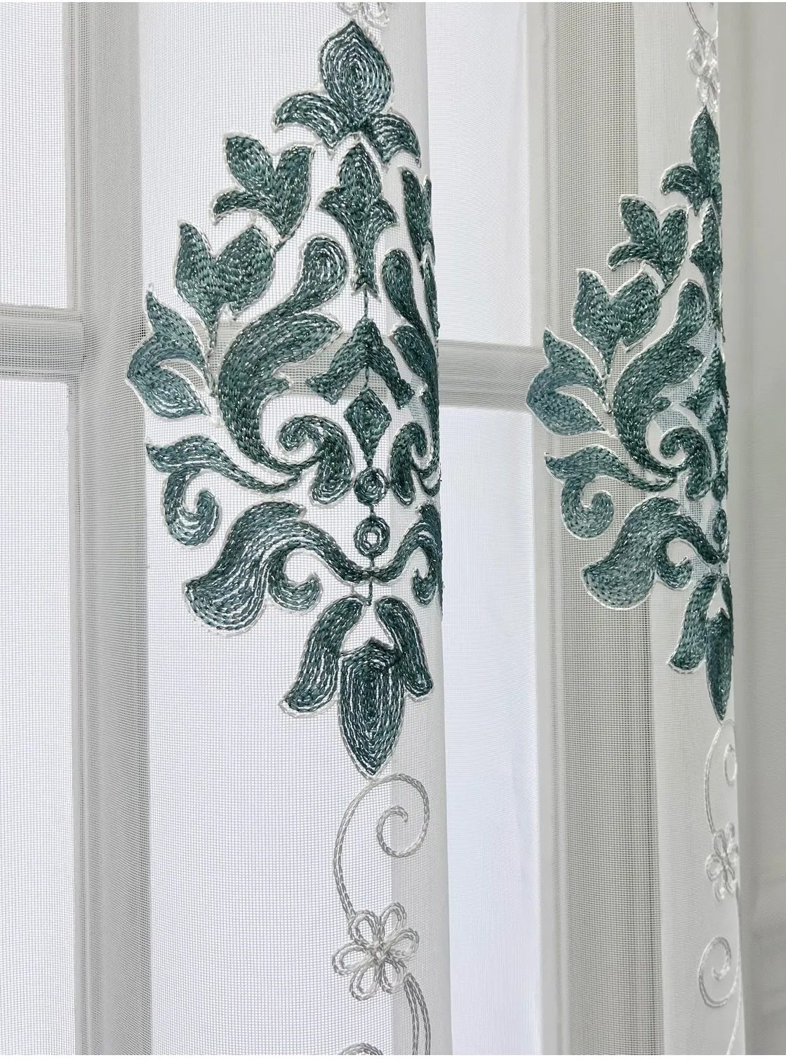 Blue-Curtains-Floral, Embroidered-Curtains, Edit-Home-Curtains