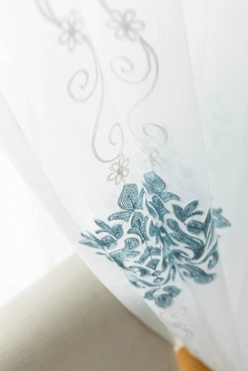 Blue-Curtains-Floral, Embroidered-Curtains, Edit-Home-Curtains