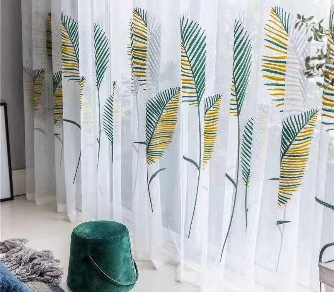 leaf-embroidered-voile-curtains