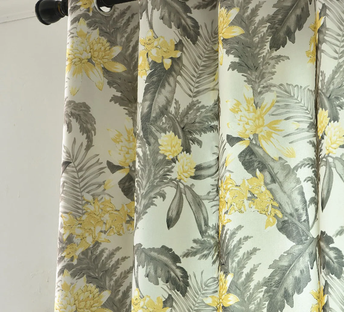 Leaf-Print-Curtains