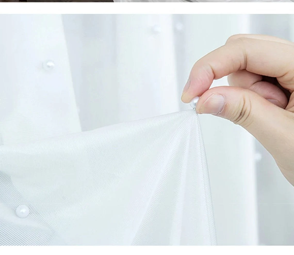 Luxury White Pearl Sheer Curtains | Edit Home Curtains - Image 6