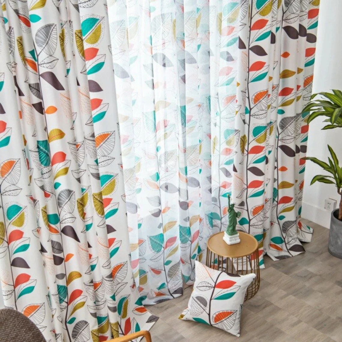Leaf-Pattern-Curtains