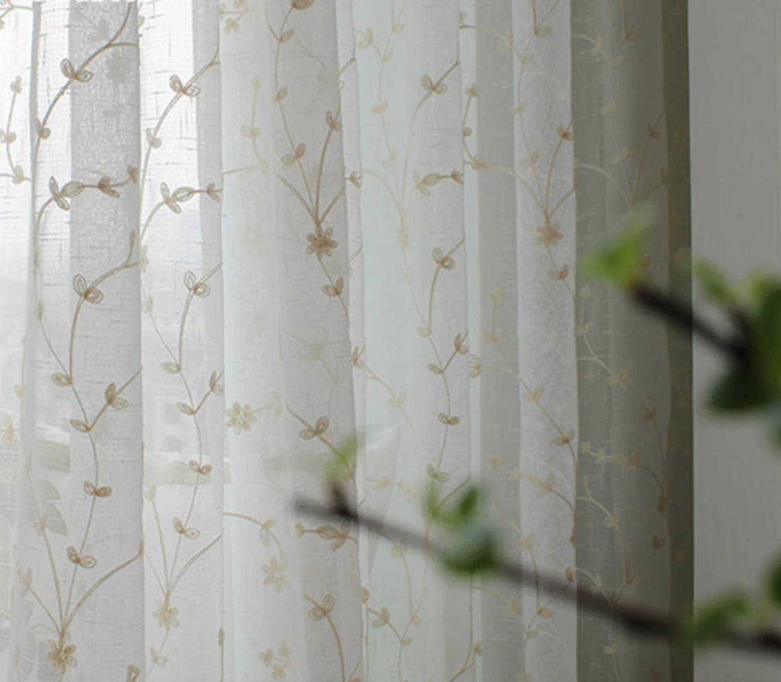 embroidered-sheer-curtains,white-curtains