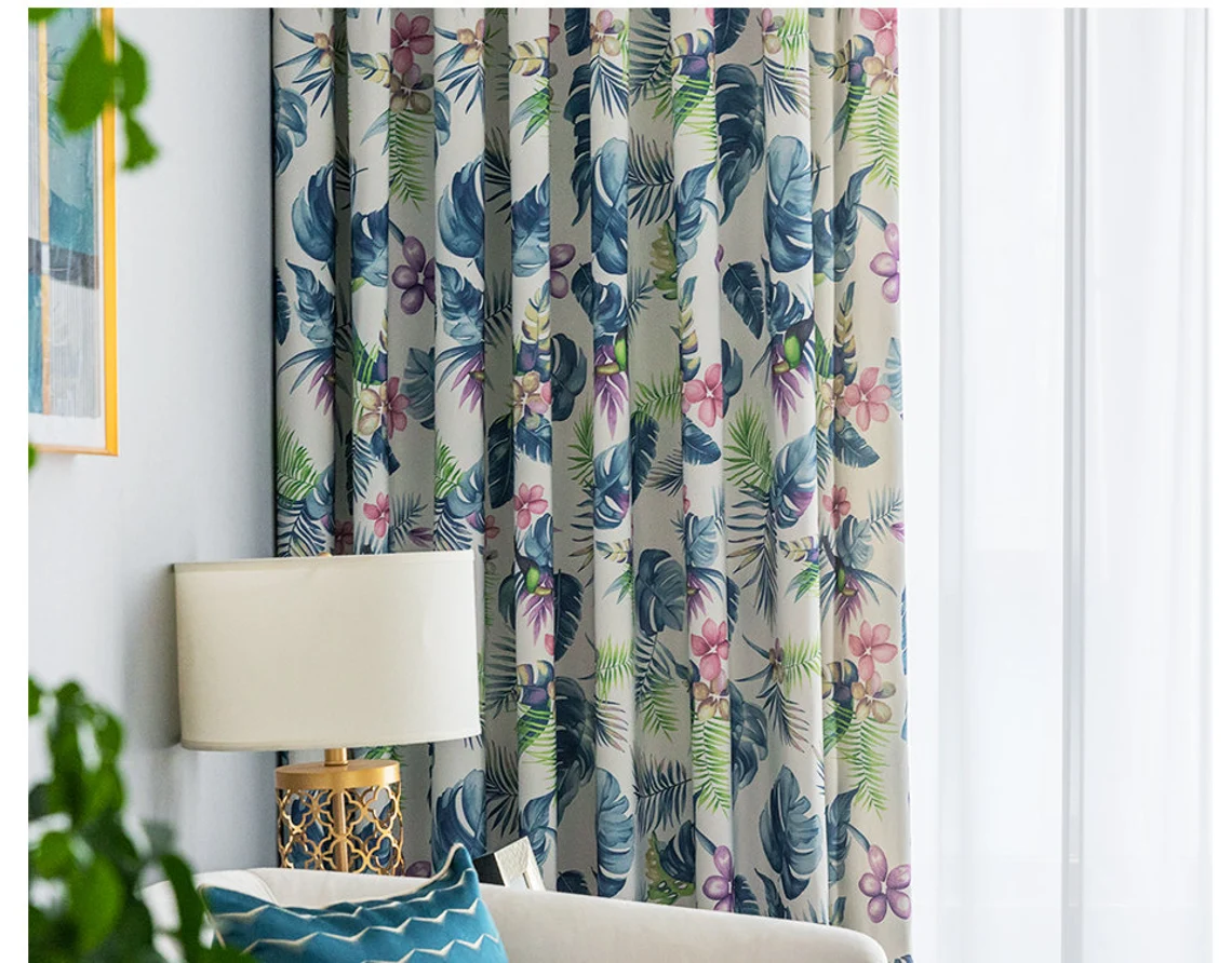 printed-floral-curtains,curtains-floral,blackout-curtains