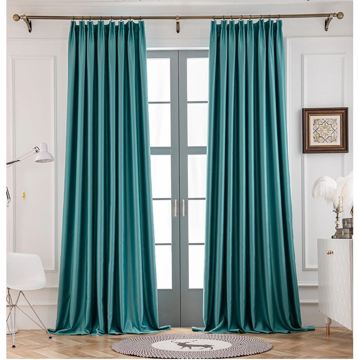 turquoise-blackout-curtains