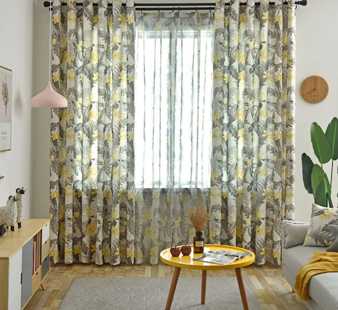 Leaf-Print-Curtains