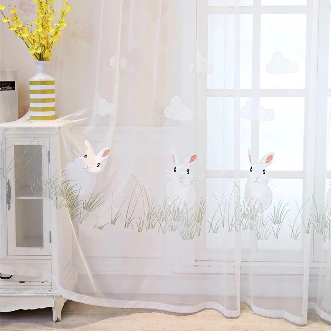 rabbit-embroidered-kids-curtains,voile-curtains