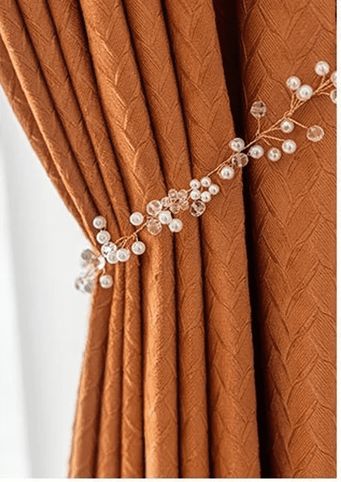 orange-velvet-curtains,blackout-curtains