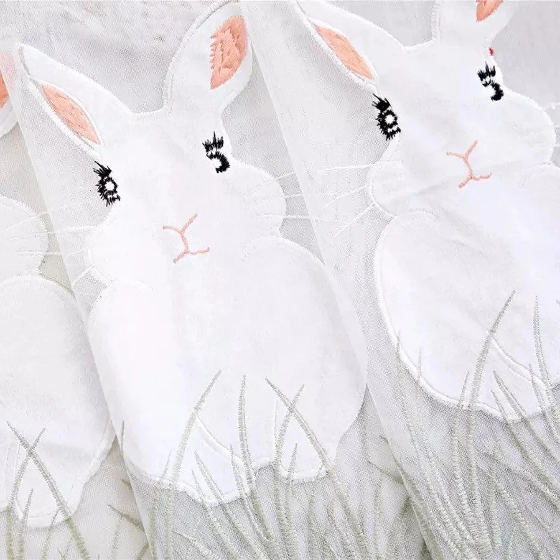 rabbit-embroidered-kids-curtains,voile-curtains