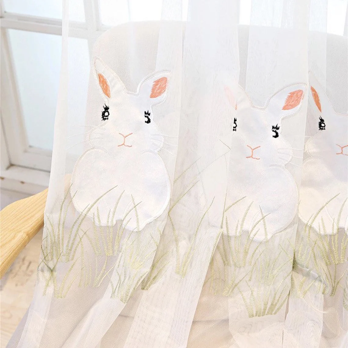 rabbit-embroidered-kids-curtains,voile-curtains