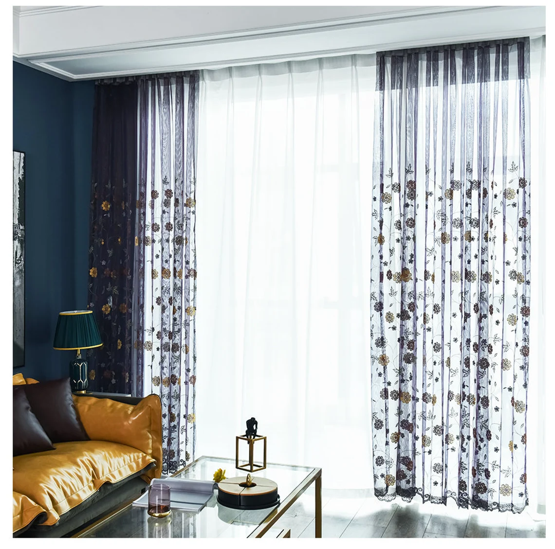 Affordable Blue Voile Curtains UK | Edit Home - Image 7