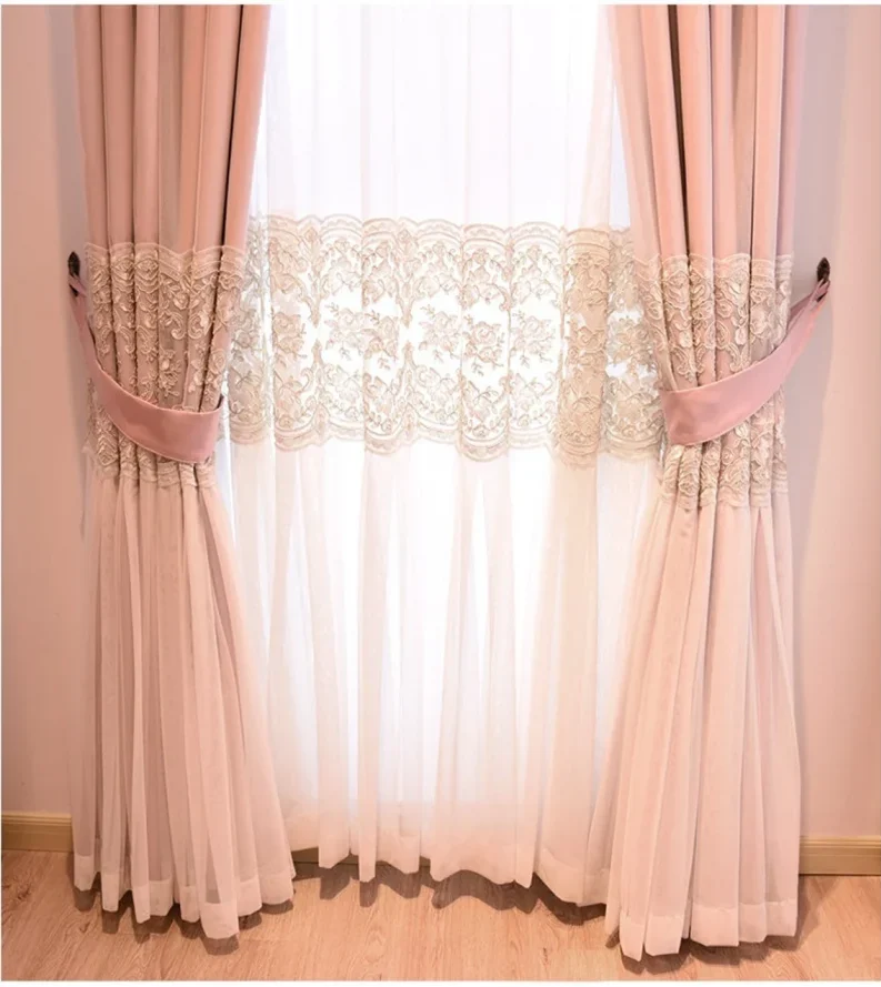 pink-embroidered-curtains