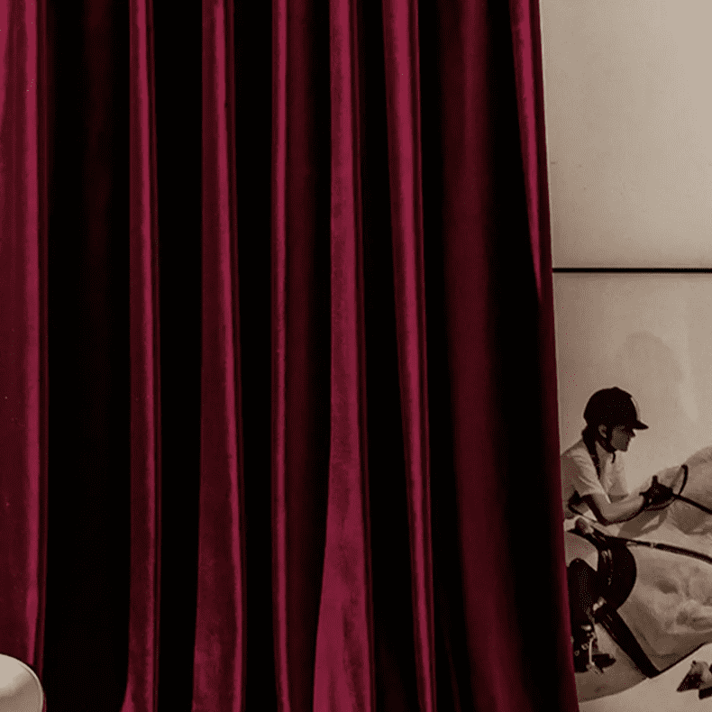 Likely Red Wine Velvet Curtains | Blackout Curtain - Image 12