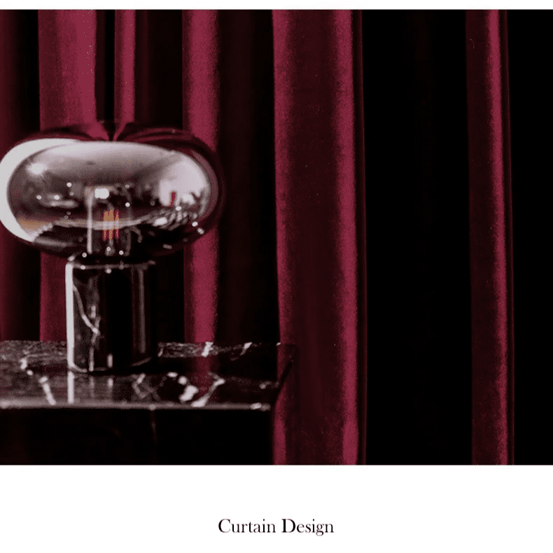 Likely Red Wine Velvet Curtains | Blackout Curtain - Image 8