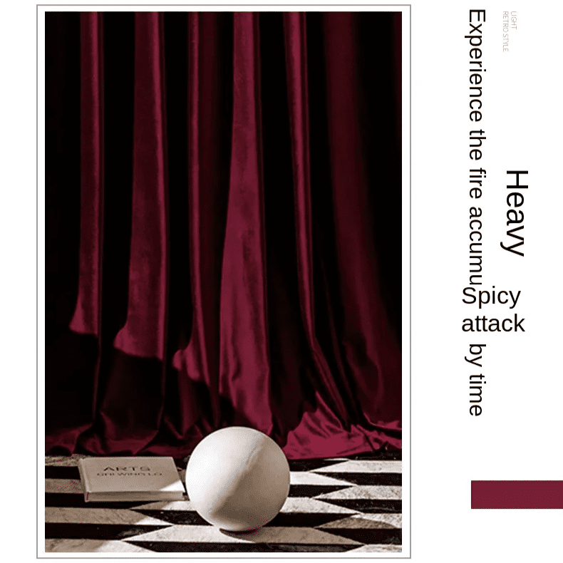 Red Wine Velvet Curtains