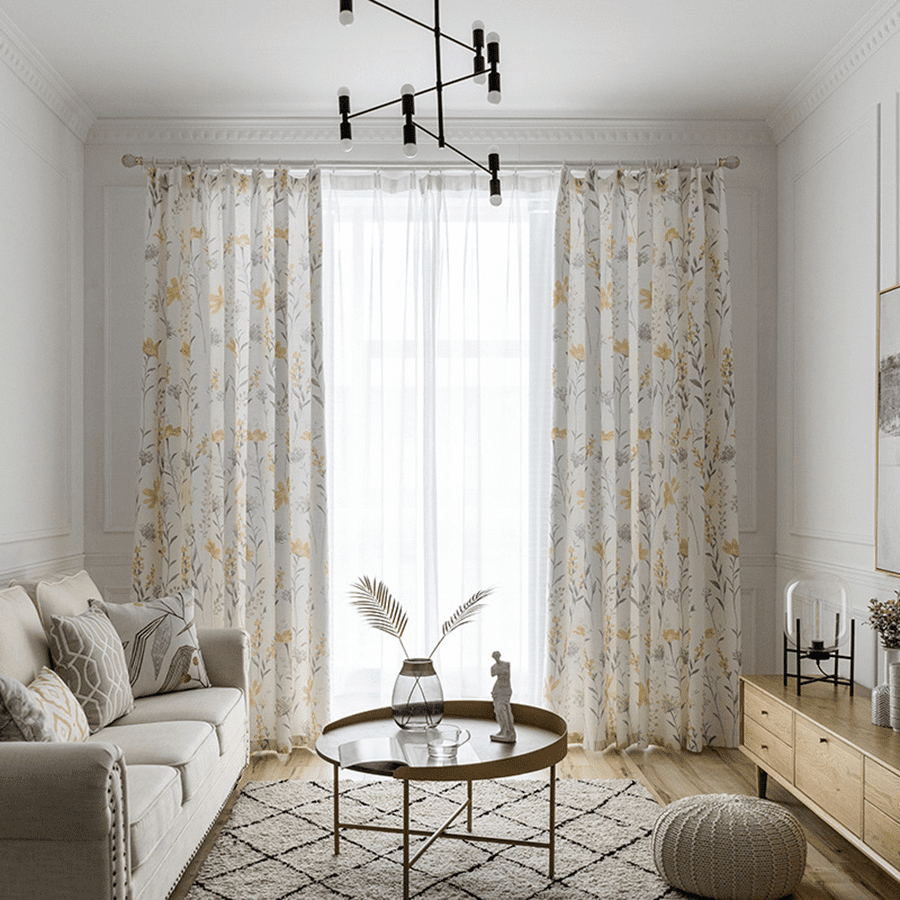 yellow-floral-embroidered-curtains, blackout-curtains, edit-home-curtains