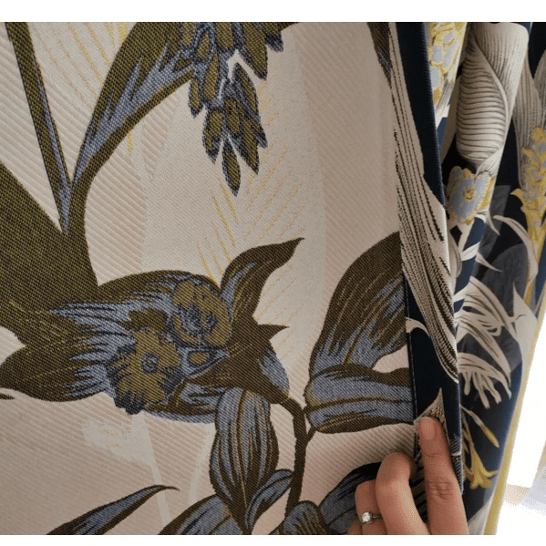 Beautiful Yellow Printed Curtains | semi Blackout - Image 14