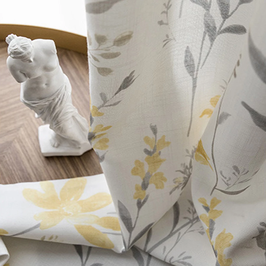 yellow-floral-embroidered-curtains, blackout-curtains, edit-home-curtains
