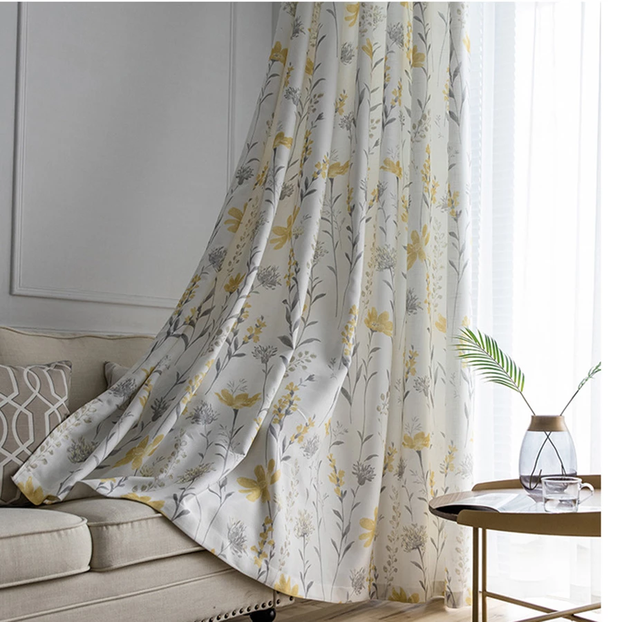 yellow-floral-embroidered-curtains, blackout-curtains, edit-home-curtains