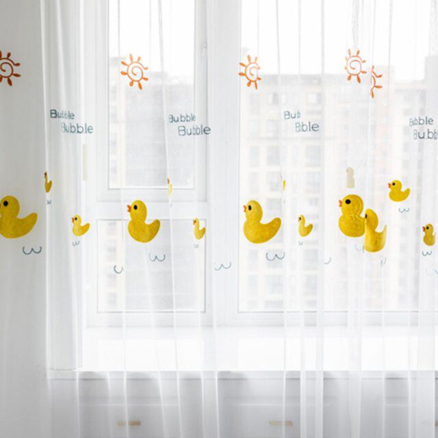 yellow-embroidered-blackout-curtains, blackout curtains, edit home curtains