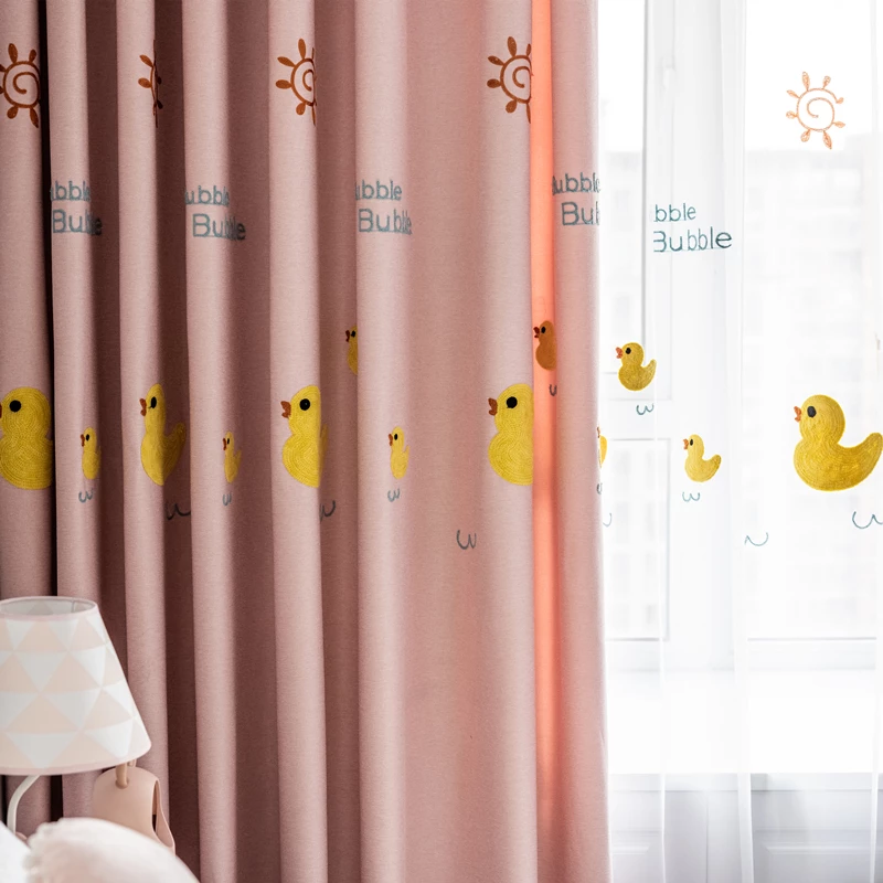 yellow-embroidered-blackout-curtains, blackout curtains, edit home curtains
