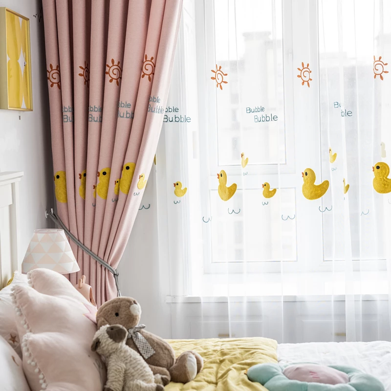 yellow-embroidered-blackout-curtains, blackout curtains, edit home curtains