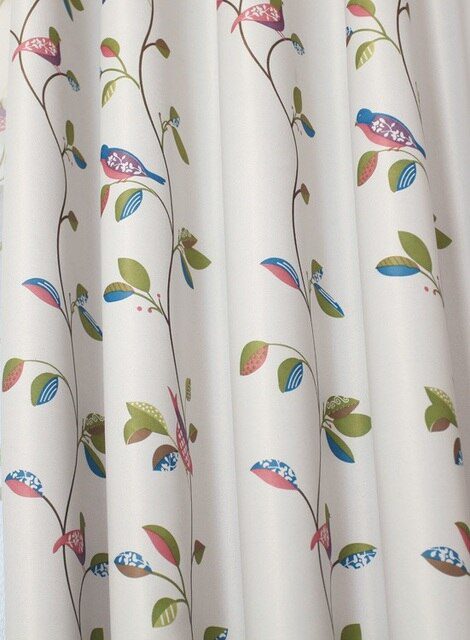Essential Beige Blackout curtains | Floral Curtains - Image 3