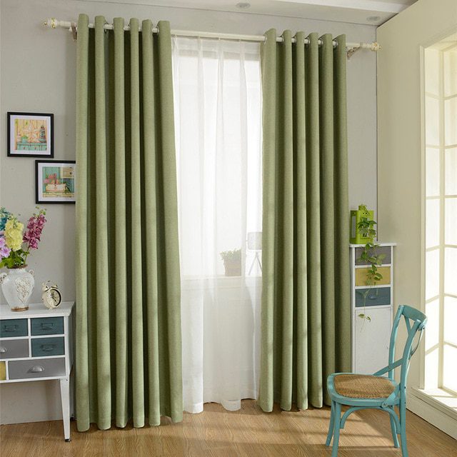green-linen-blackout-curtains, blackout-curtains, edit-home-curtains