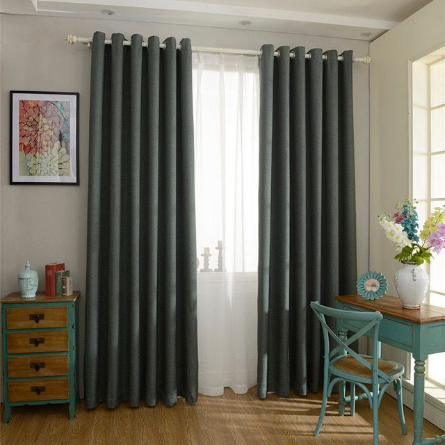 greenish-gray-linen-blackout-curtains, blackout-curtains, edit-home-curtains