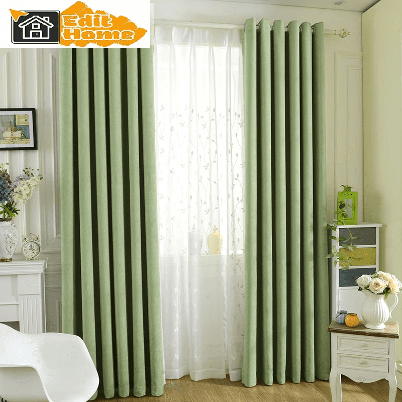green-blackout-curtains, blackout-curtains, edit-home-curtains