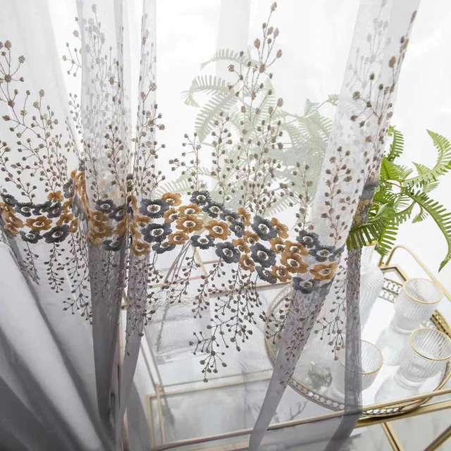 coffee-voile-curtains, embroidered-curtains, voile-curtains, edit-home-curtains