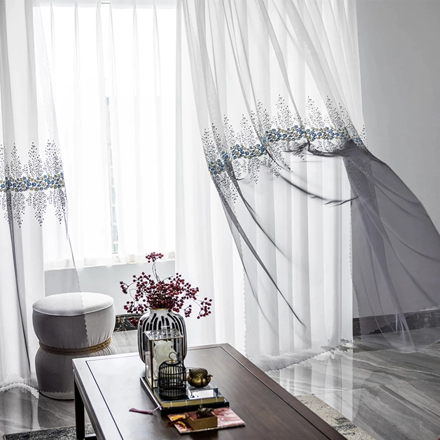 blue-voile-curtains, embroidered-curtains, voile-curtains, edit-home-curtains