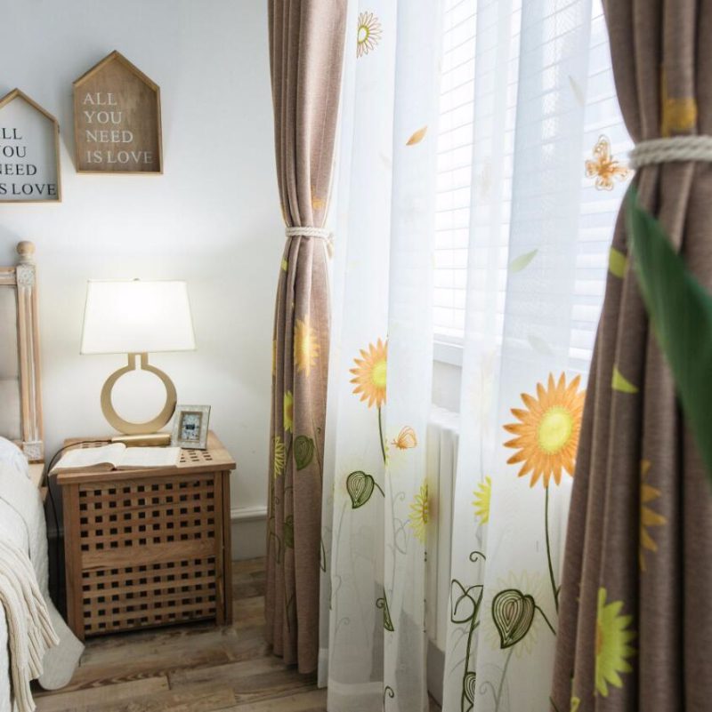 best-sunflower-embroidery-curtains, blackout-curtains, edit-home