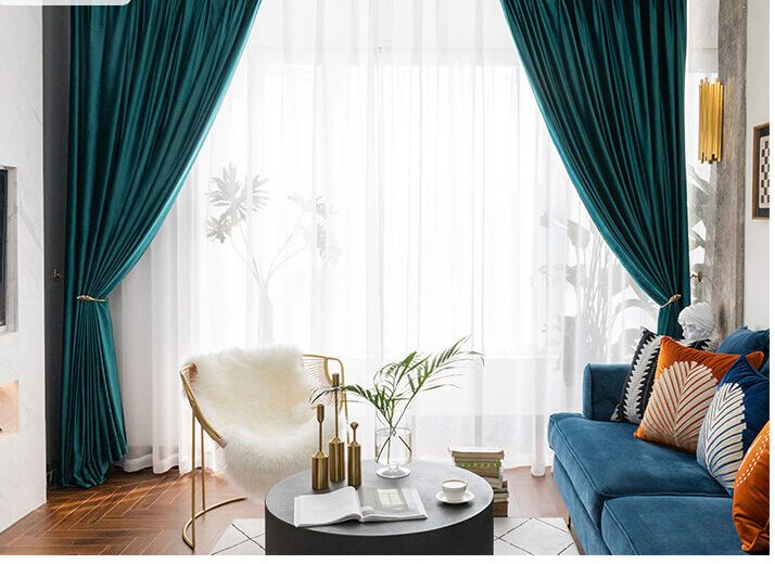 green-velvet-curtains, blackout-curtains, edit-home-curtains-curtains