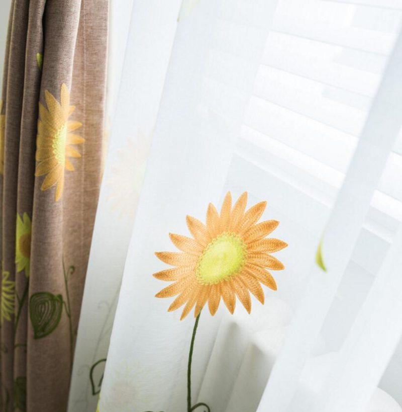best-sunflower-embroidery-curtains, blackout-curtains, edit-home