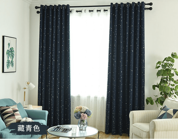 dark-blue-linen-blackout-curtains, blackout-curtains, edit-home-curtains