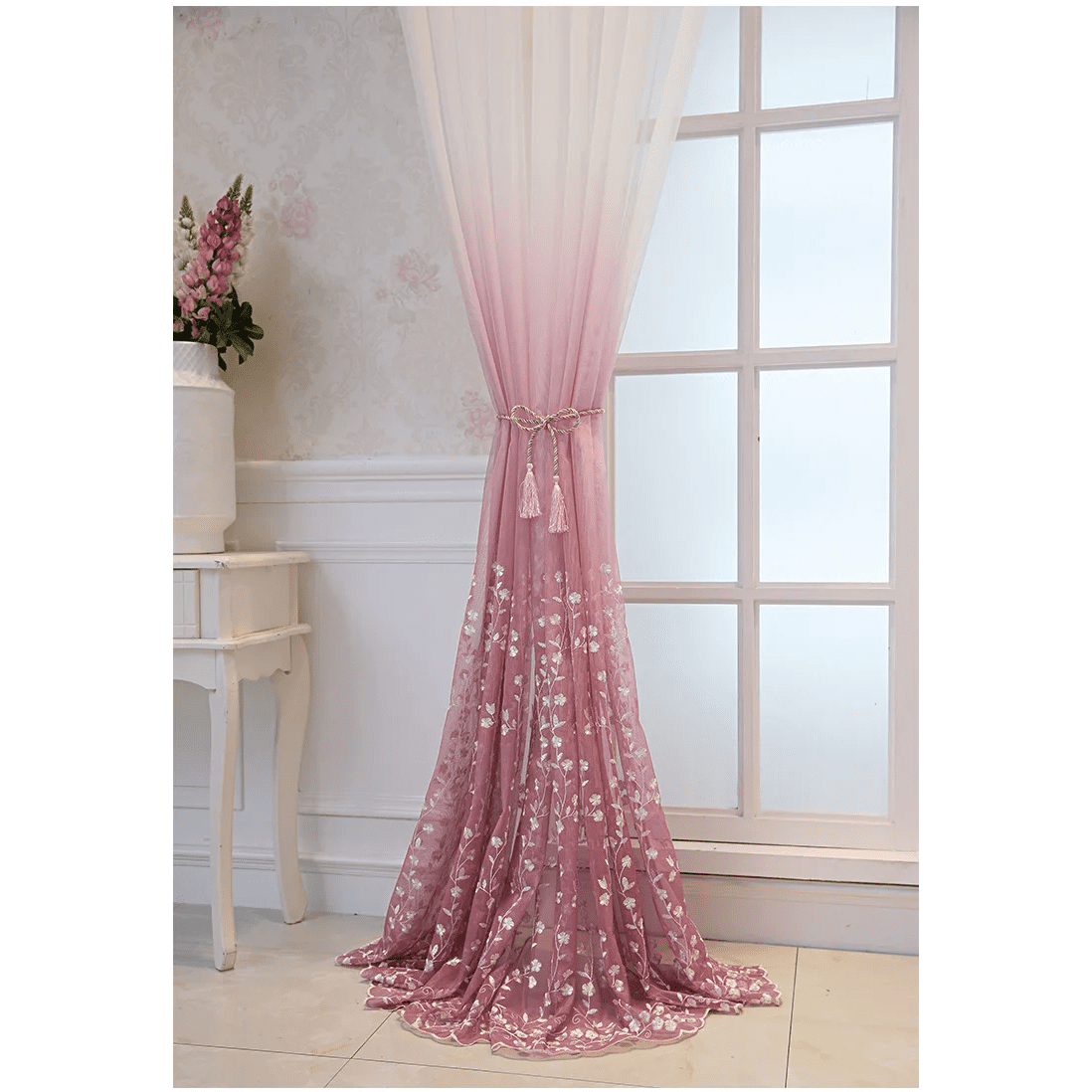 pink-embroidered-sheer-curtains, voile-curtains, edit-home-curtains