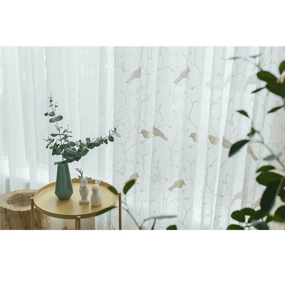 Luxury Embroidered Voile Curtains | Edit Home - Image 7