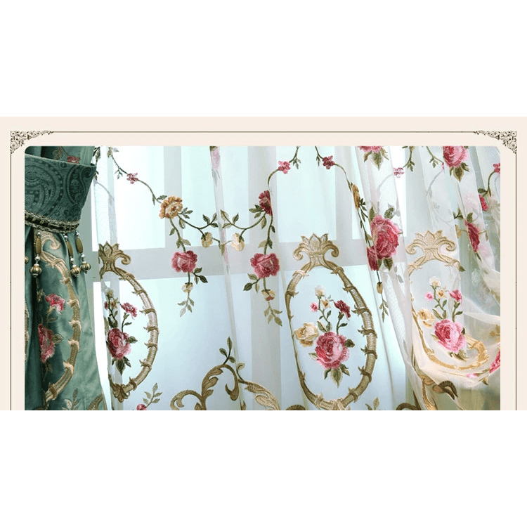 green-embroidered-velvet-curtains, embroidered-curtains, edit-home