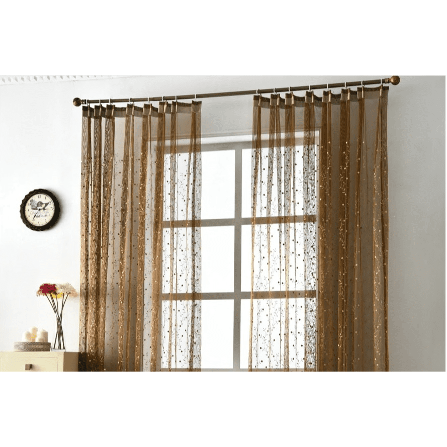 brown-voile-curtains, embroidered-curtains, luxury-curtains, edit-home-curtains,