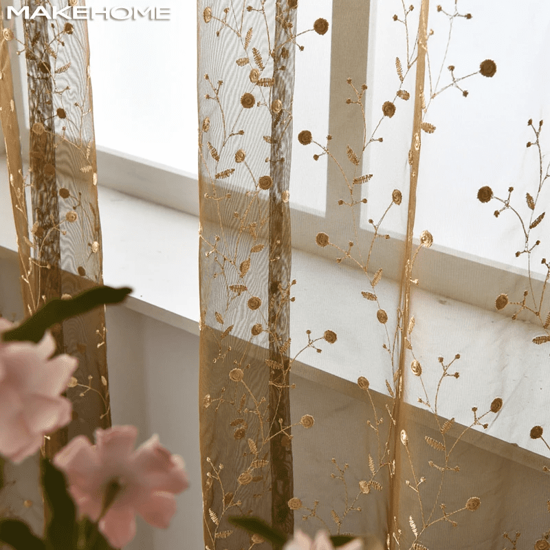 brown-voile-curtains, embroidered-curtains, luxury-curtains, edit-home-curtains,